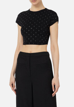 ELISABETTA FRANCHI: Чёрный топ 