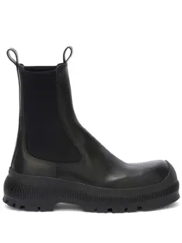 Jil Sander: Чёрные ботинки 