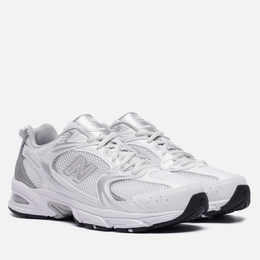 New Balance: Белые кроссовки 