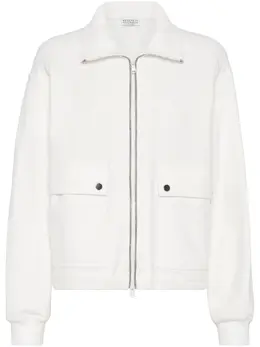 Brunello Cucinelli: Белый свитшот  Monili