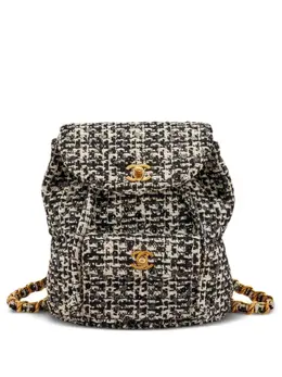 CHANEL Pre-Owned: Чёрный рюкзак 