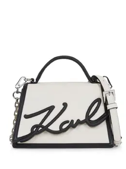 Karl Lagerfeld: Белая сумка на руку  Signature