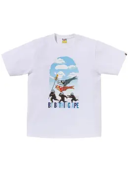 A BATHING APE®: Хлопковая футболка 