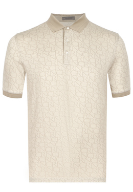 CORNELIANI: Бежевое поло 