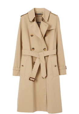 BURBERRY: Бежевый плащ 