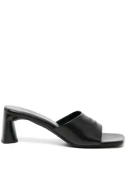 Balenciaga: Чёрные сандалии  Free