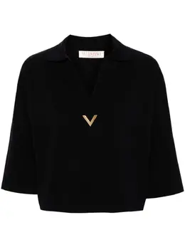 Valentino Garavani: Свитер с v-образным вырезом 