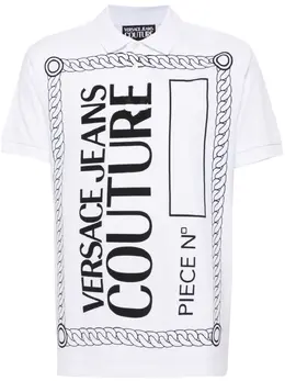 Versace Jeans Couture: Белое поло 