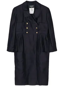 CHANEL Pre-Owned: Пальто на пуговицах 