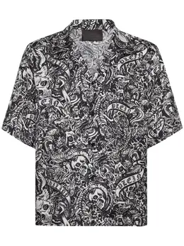 Philipp Plein: Рубашка  Tattoo с коротким рукавом