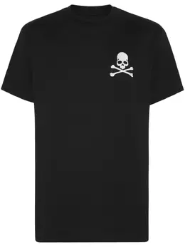 Philipp Plein: Футболка  Skull с вышивкой