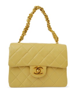 CHANEL Pre-Owned: Жёлтая сумка 