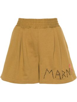 Marni: Жёлтые шорты 