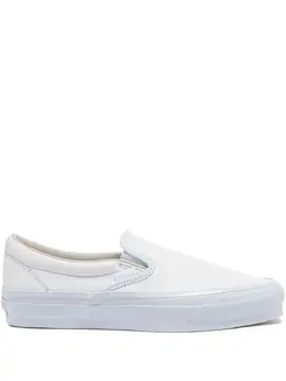 Vans: Белые мокасины  Classic Slip On