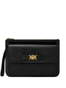Versace: Чёрный клатч  Medusa Biggie