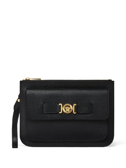 Versace: Чёрный клатч  Medusa Biggie