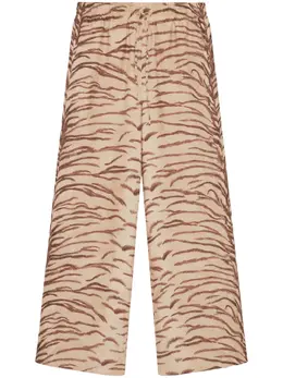 Stella McCartney: Брюки с тигровым принтом 