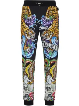 Philipp Plein: Брюки  Tattoo с тигровым принтом