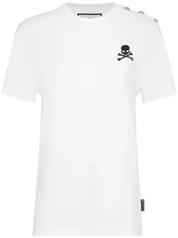 Philipp Plein: Хлопковая футболка  Skull