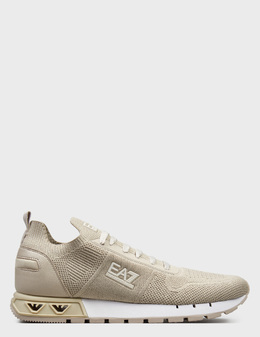 EA7 EMPORIO ARMANI: Бежеві кросівки 