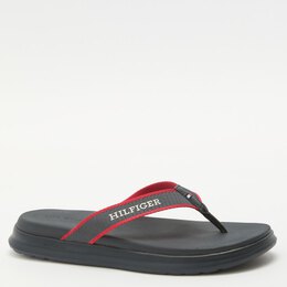Tommy Hilfiger: Тёмные шлёпанцы 