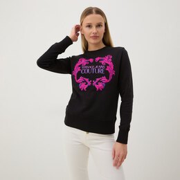 Versace Jeans Couture: Чёрная толстовка 