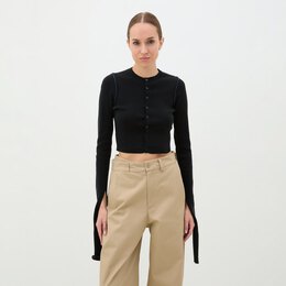 Mm6 Maison Margiela: Чёрный свитер 