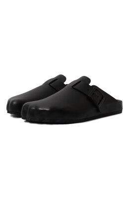 Balenciaga: Чёрные сабо 