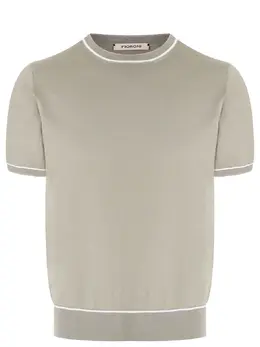 FIORONI CASHMERE: Хлопковая футболка 