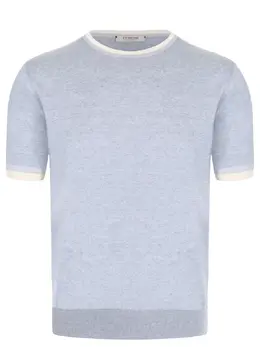 FIORONI CASHMERE: Хлопковая футболка 