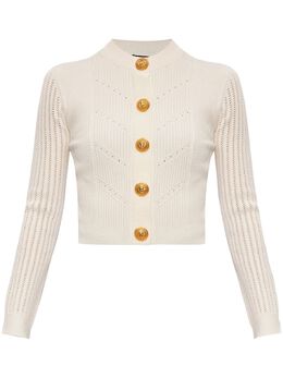 Balmain: Трикотажный кардиган 