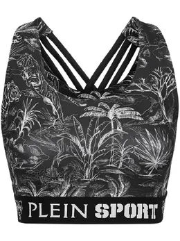 Plein Sport: Чёрный бюстгальтер 