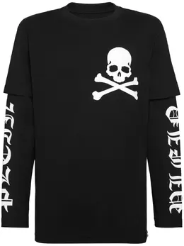 Philipp Plein: Футболка  Skull с принтом