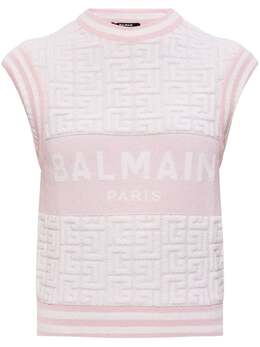 Balmain: Трикотажный жилет 
