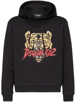 Dsquared2: Толстовка с тигровым принтом 