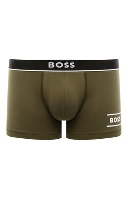 BOSS: Трусы цвета хаки 