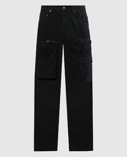 Maison Margiela MM6: Чорні брюки 