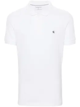 Calvin Klein Jeans: Белое поло 