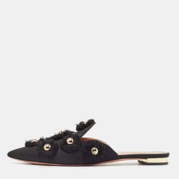 Aquazzura: Чёрные сабо 