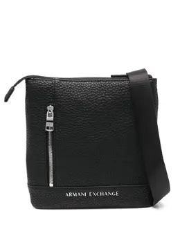 Armani Exchange: Чёрная сумка 