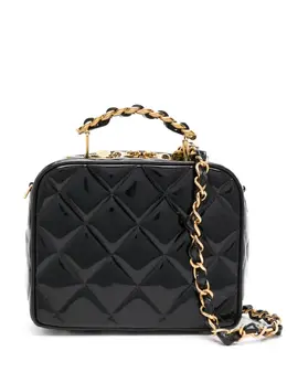 CHANEL Pre-Owned: Чёрная сумка-шоппер 