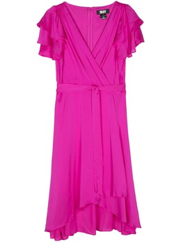 DKNY: Платье с оборками 