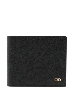 Ferragamo: Чёрный кошелёк  Gancini