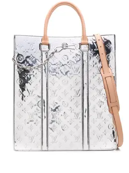 Louis Vuitton Pre-Owned: Серебристая сумка-шоппер 