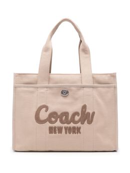 Coach: Светлая сумка-шоппер 