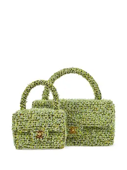 CHANEL Pre-Owned: Зелёная сумка 