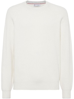 Brunello Cucinelli: Белый свитер 