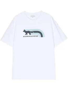Maison Kitsuné: Футболка с принтом 