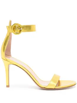 Gianvito Rossi: Жёлтые сандалии  Portofino