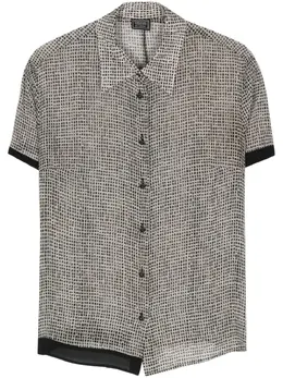 Versace Pre-Owned: Рубашка с геометрическим принтом 